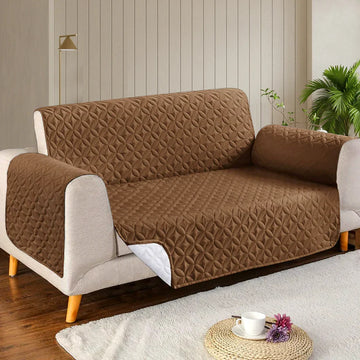 Ultrasonic Sofa Cover - Dark Brown