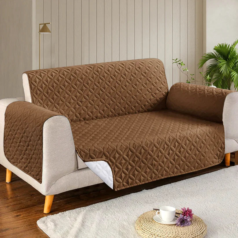 Ultrasonic Sofa Cover - Dark Brown