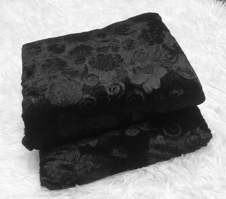KOREAN VELVET 2PC OC-05 ( Black )