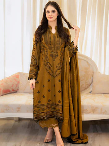 ZEENAT - 3PC's Unstitched Suit