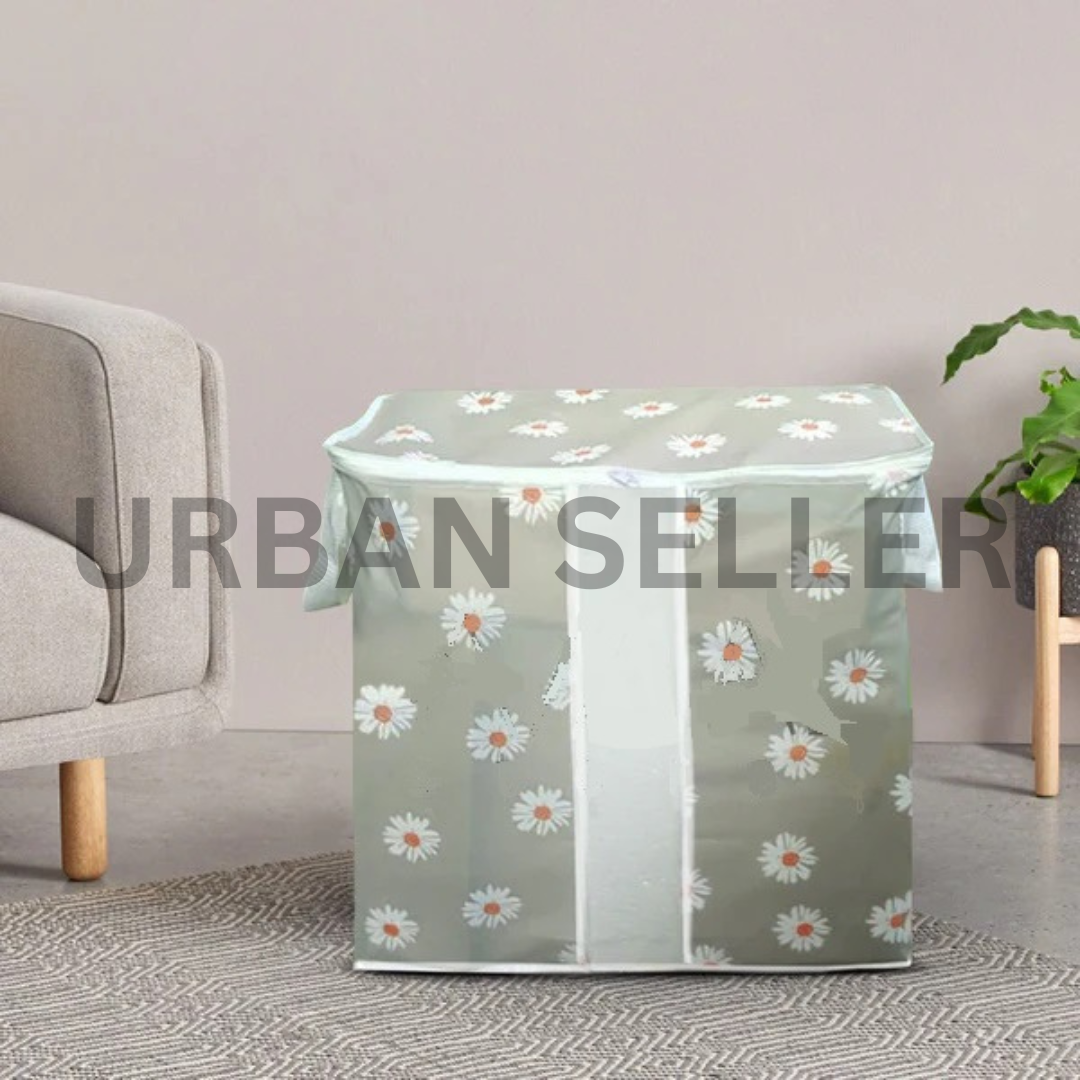 Non Woven Floral Storage Bag - Grey