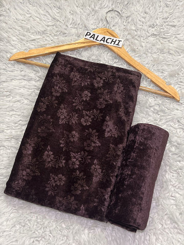 KOREAN VELVET 2PC OC-03 ( Chocolate )