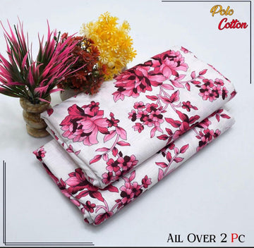 POLO COTTON PRINTED  2PC [ SALE OFFER ] PC-662