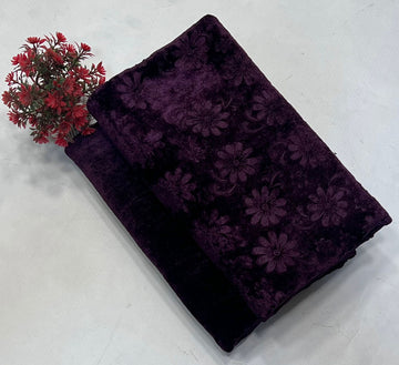 KOREAN VELVET 2PC KT-38 ( Darkest Purple )