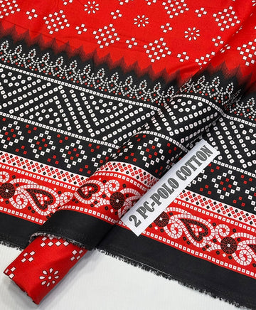 POLO COTTON PRINTED  2PC [ SALE OFFER ] PC-305