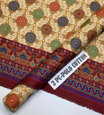 POLO COTTON PRINTED  2PC [ SALE OFFER ] PC-310