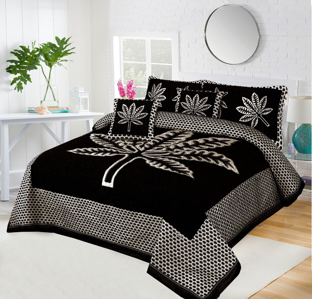 Velvet Jacquard Bedsheet VN-308